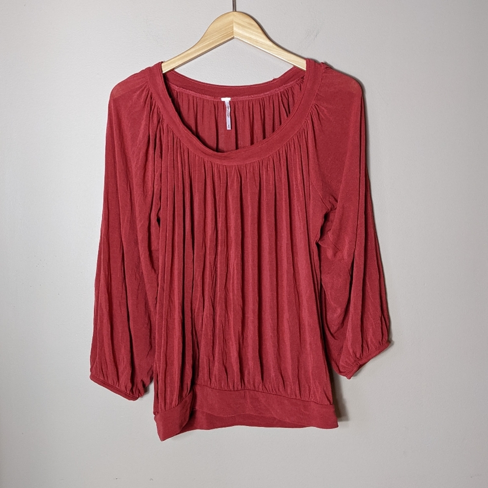 Free People Sahara Sun Burnt Orange Top size medium